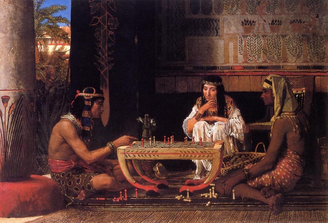 Sir Lawrence Alma-Tadema Egyptian Chess Players